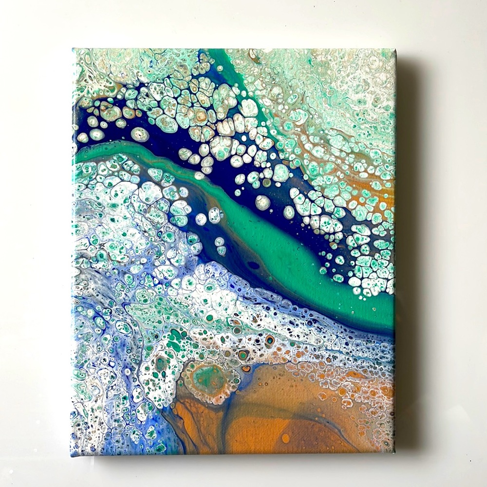 Acrylic pour painting
